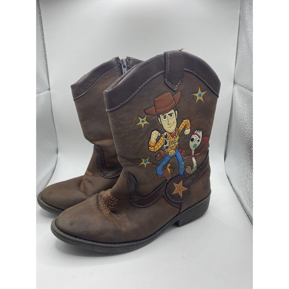 Kids Walt Disney Toy Story 4 Woody Cowboy Boots Western Play Shoes